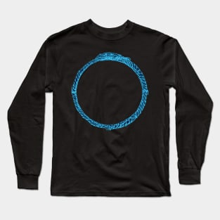 Ouroboros Blue Long Sleeve T-Shirt